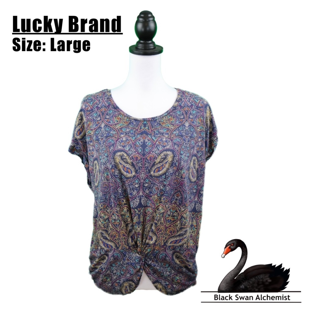 Lucky Brand SS Top Womens Size LARGE